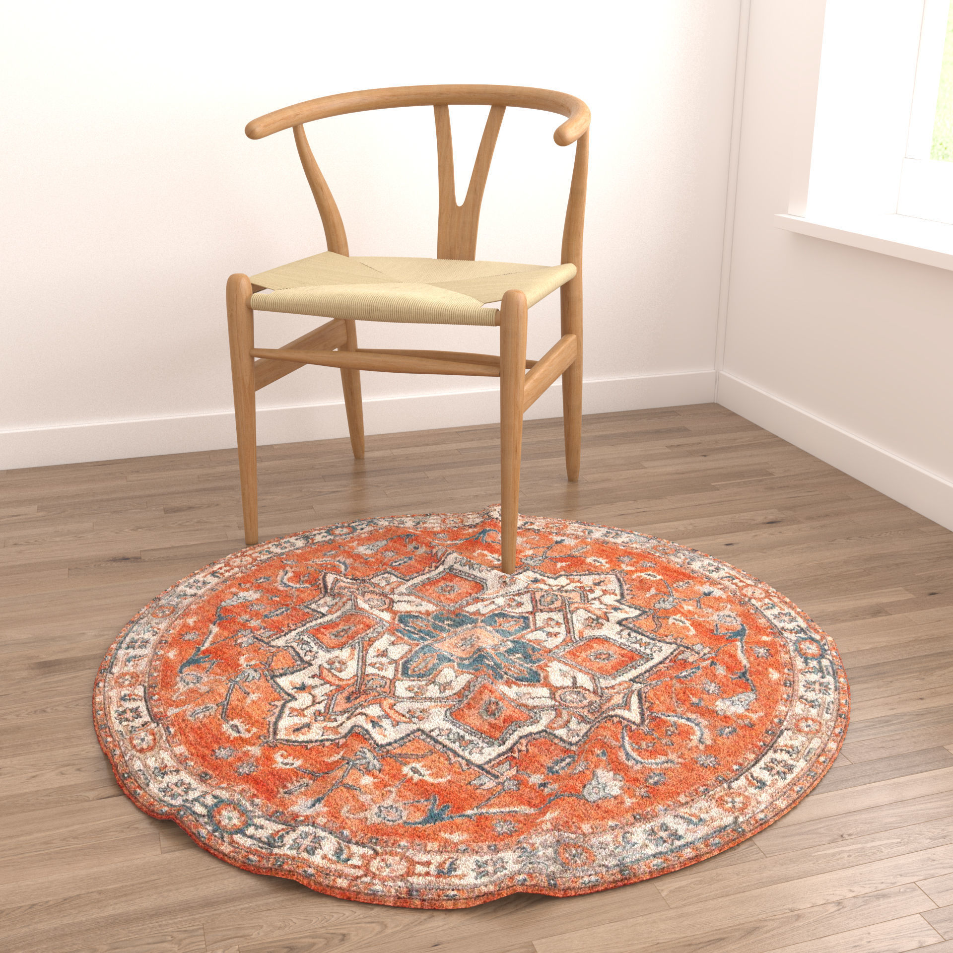 Rugs No 977 Low-poly 3D model_5