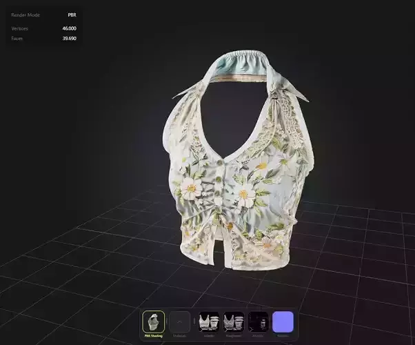 Female Flowers Top PBR 4k