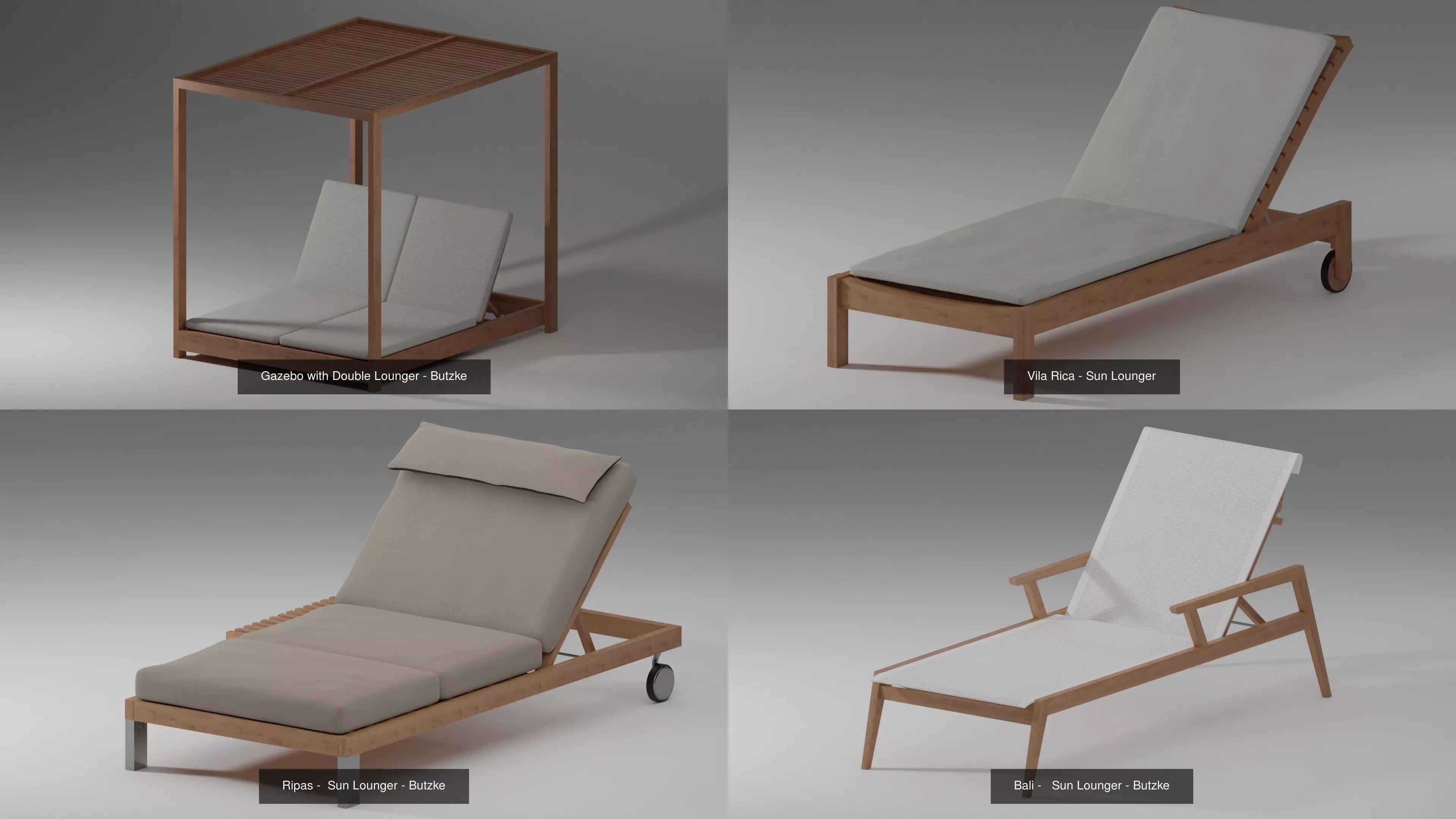 All Sun Lounger Butzke 3D Model Collection_0