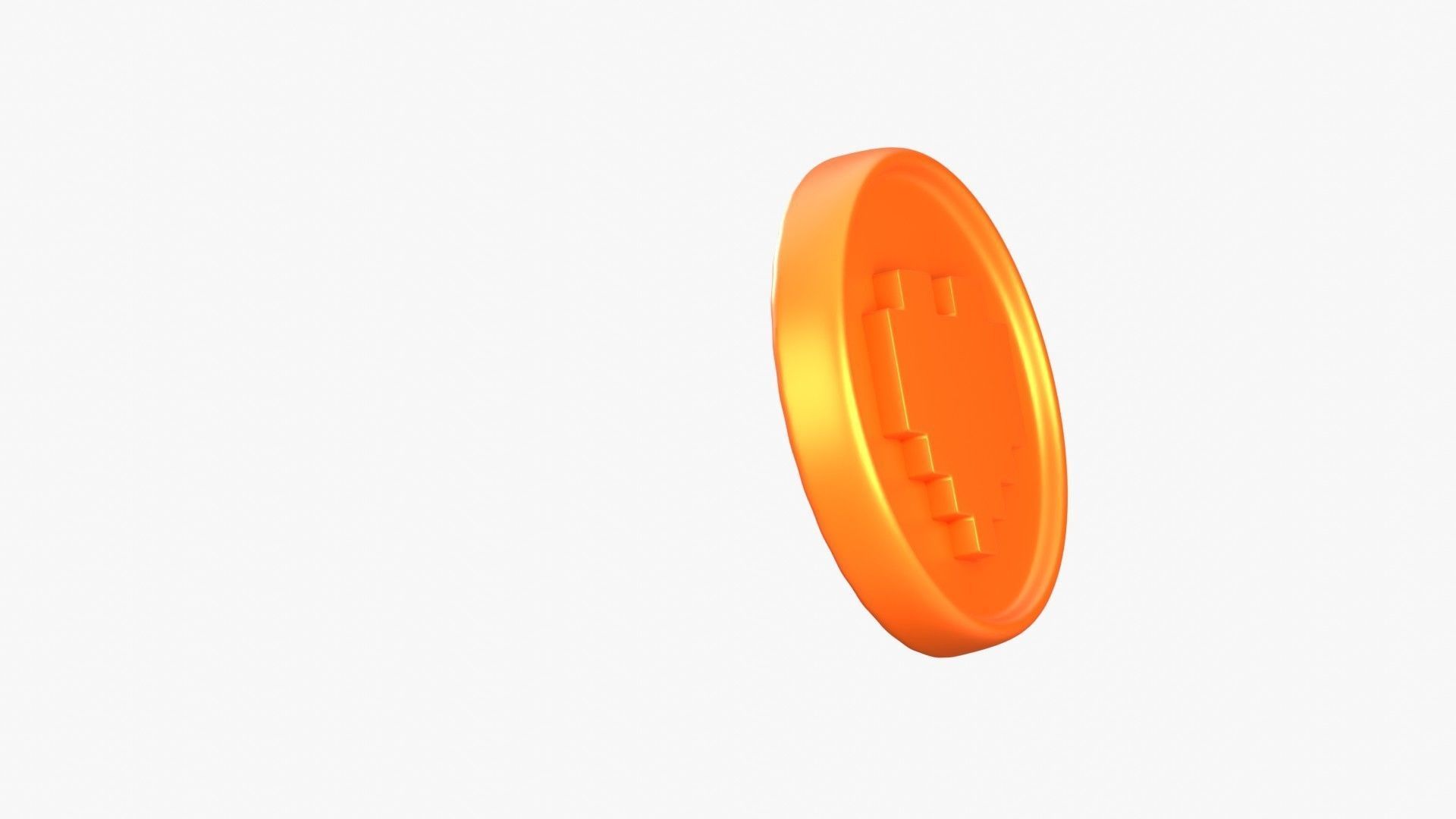 Medal Coin Game 3D Illustration 3D model_15