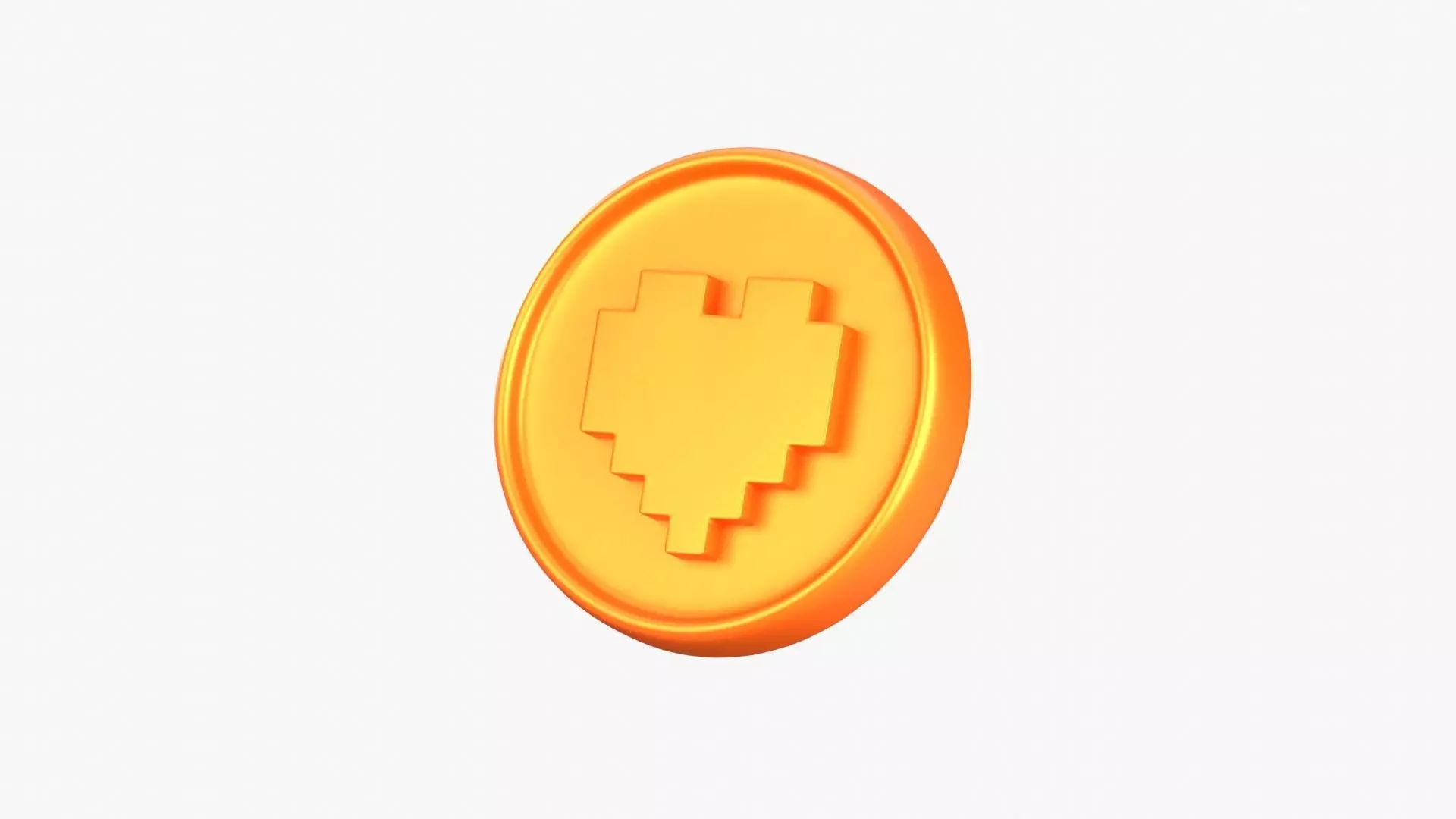Medal Coin Game 3D Illustration 3D model_0