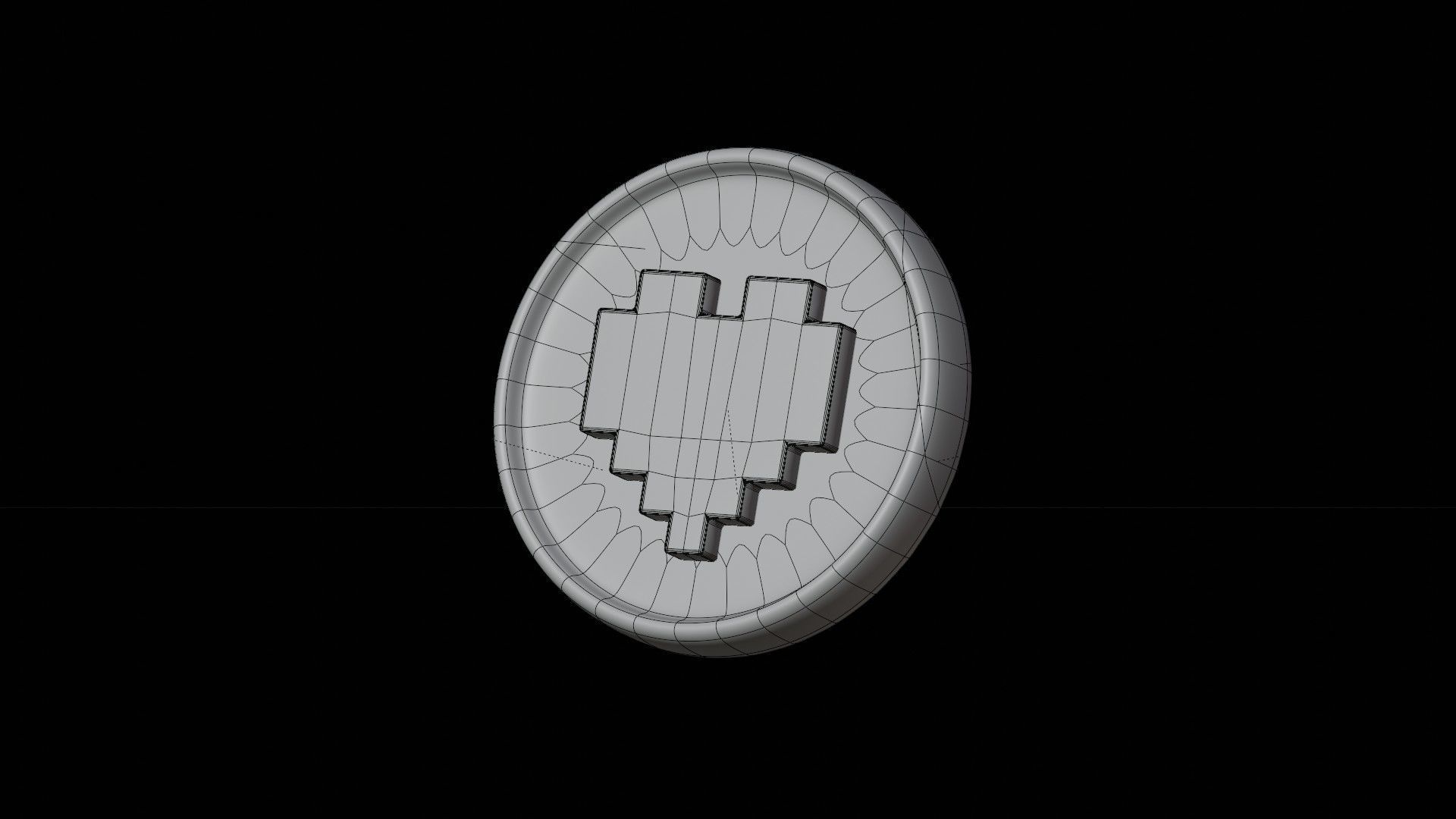 Medal Coin Game 3D Illustration 3D model_1