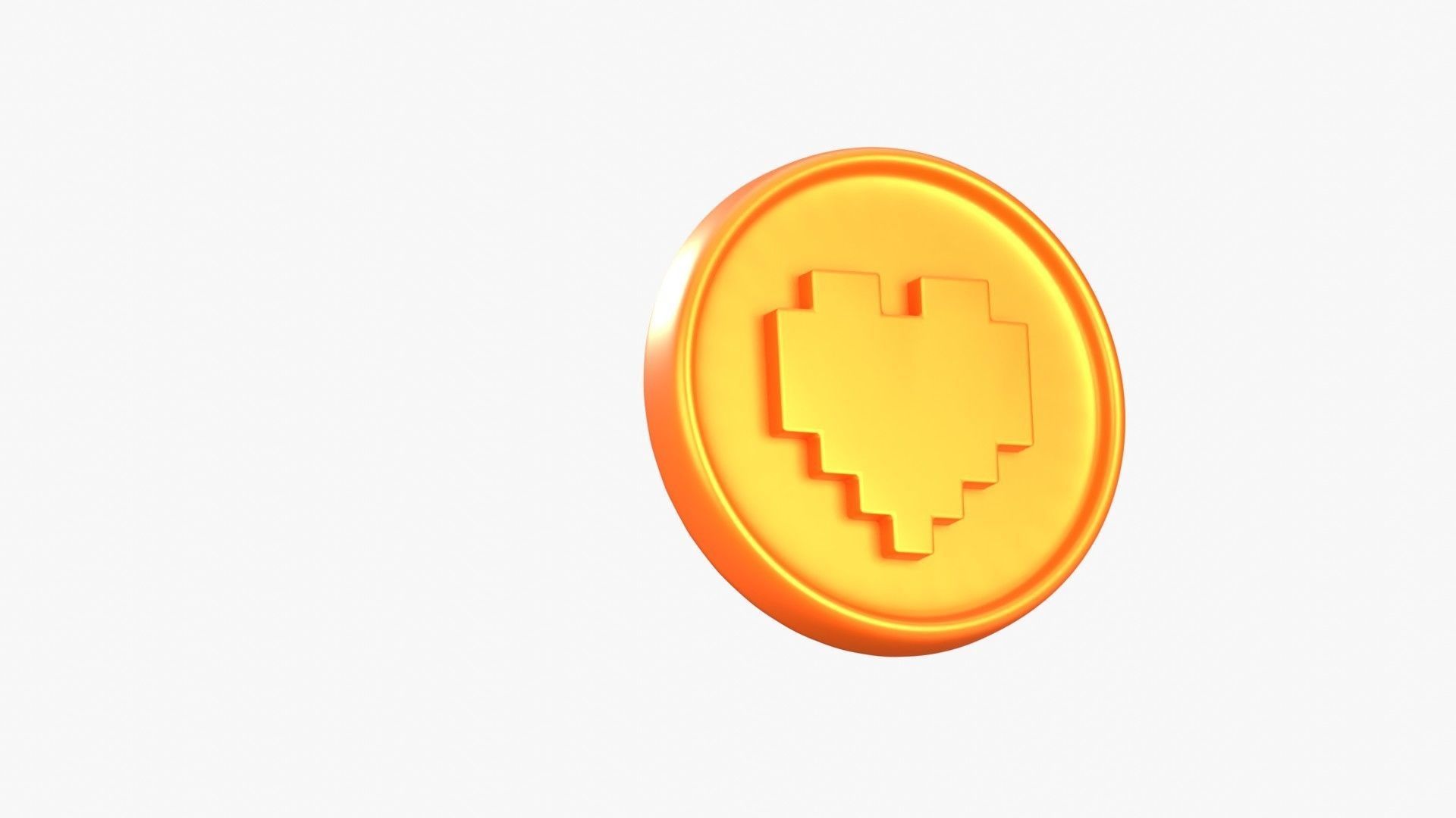 Medal Coin Game 3D Illustration 3D model_17