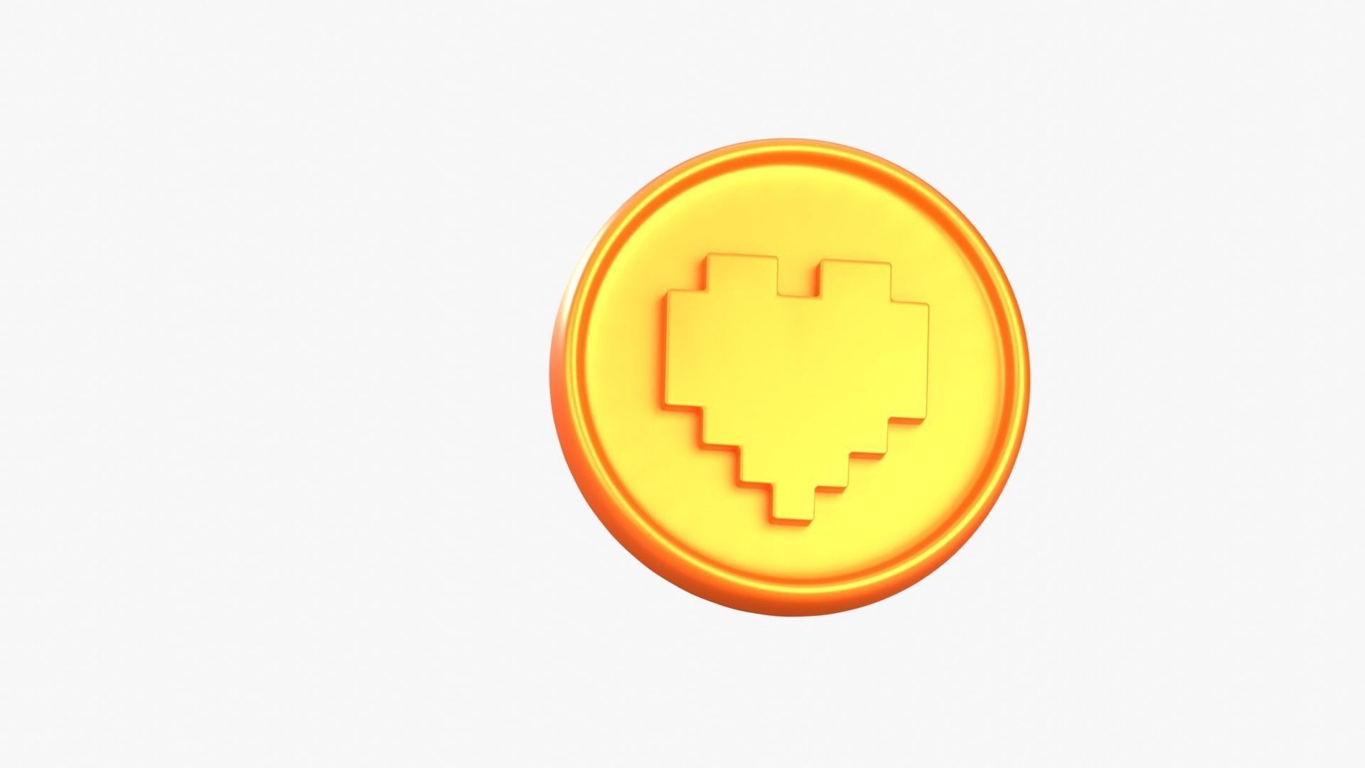 Medal Coin Game 3D Illustration 3D model_18