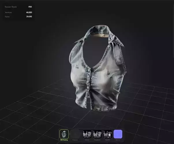 Denim Top Top PBR 4k