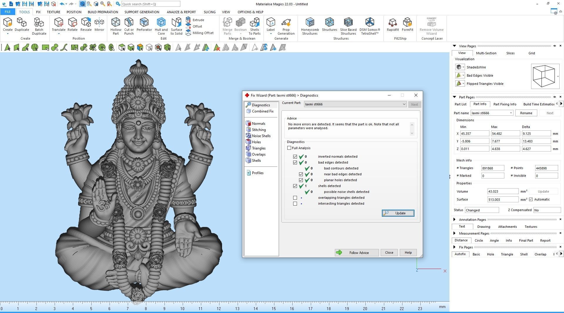 Laxmi pendant Artwork-80 3D print model_9