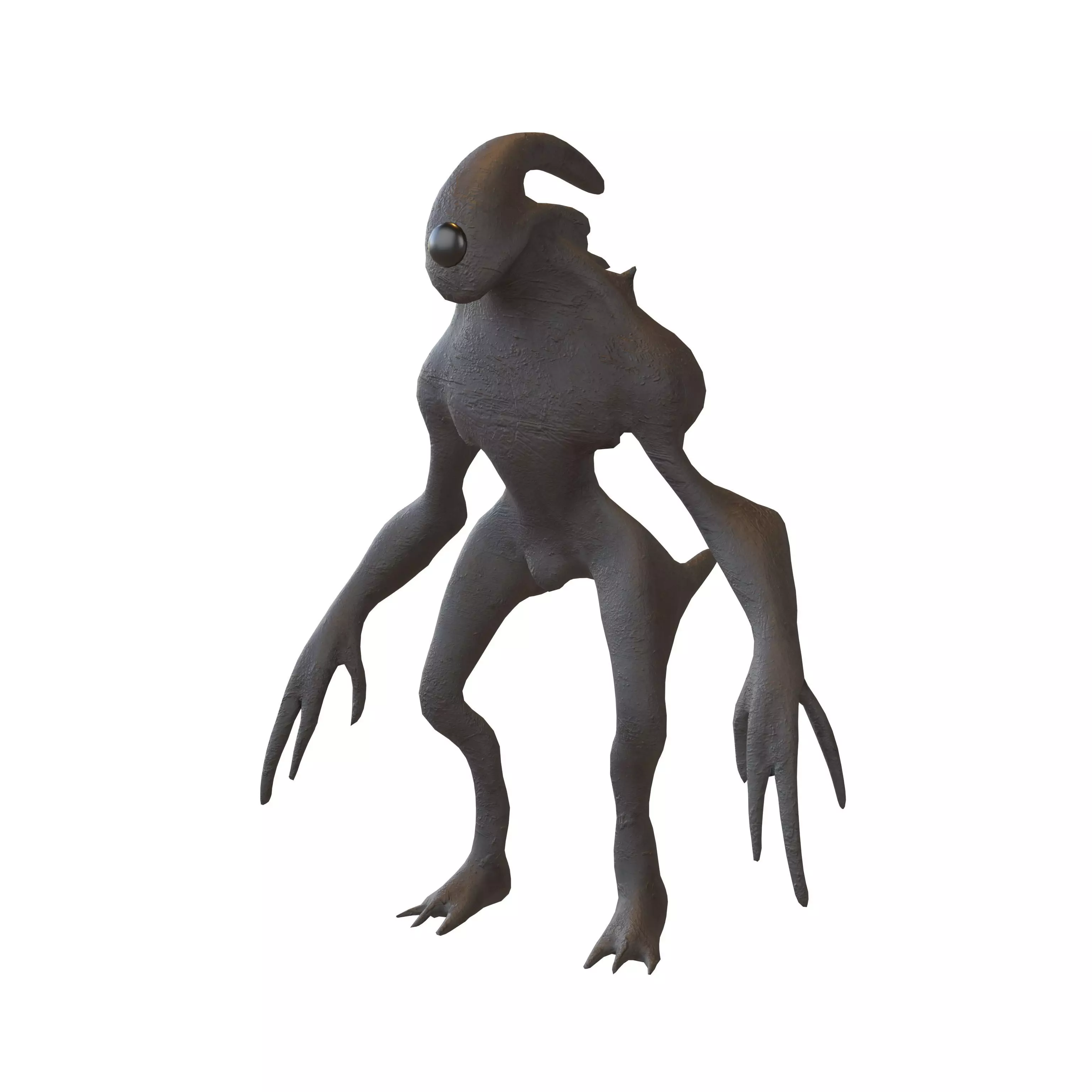Aliens Monster v3 002 Low-poly 3D model_0