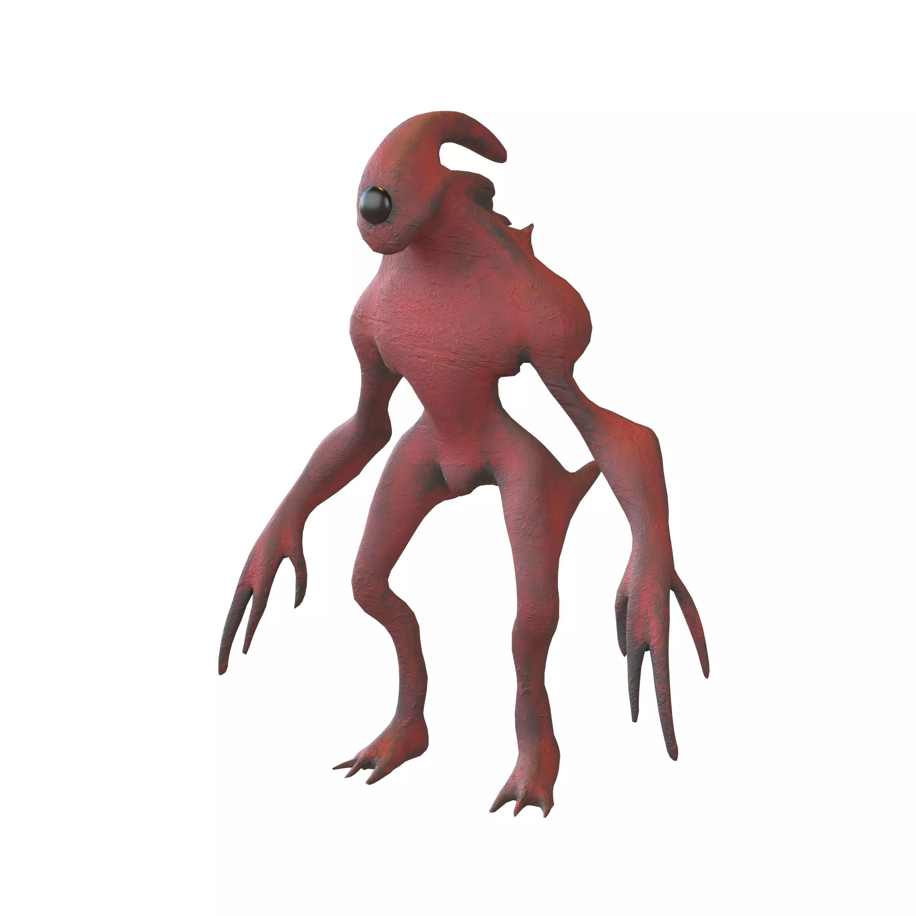 Aliens Monster v3 005 Low-poly 3D model_0