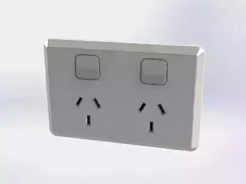 Double GPO Socket - Australia