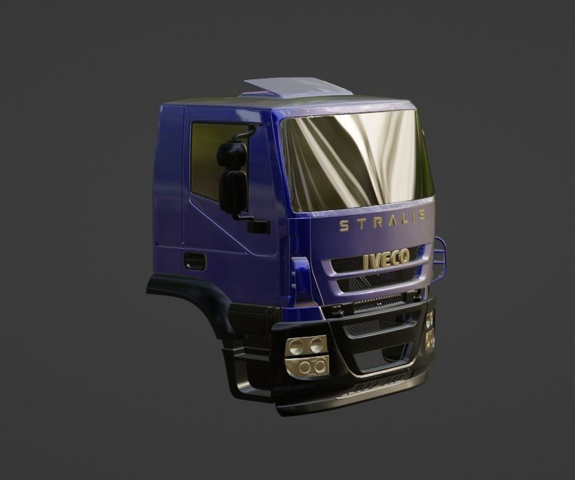 IVECO STRALIS AD 450 6-4 2005 TRUCK 3D print model_1