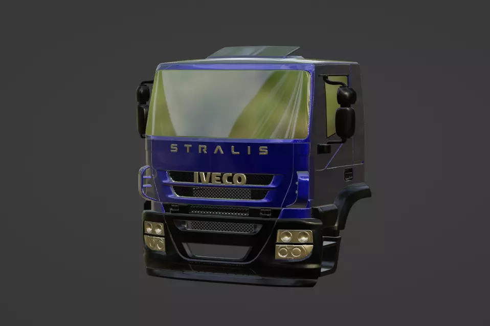 IVECO STRALIS AD 450 6-4 2005 TRUCK 3D print model_0