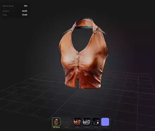 Leather Girl Top PBR 4k