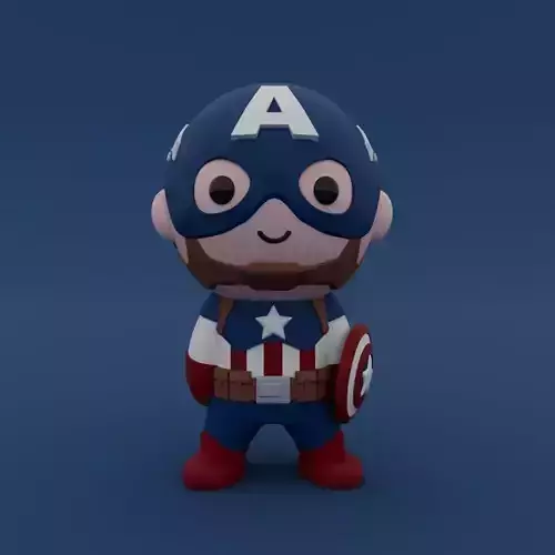 Cute Little Captain America