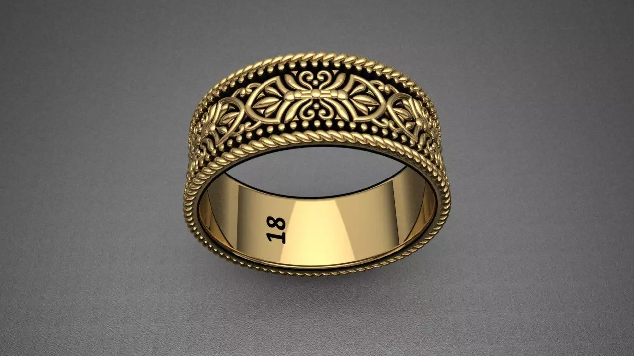 Beautiful Ring Design 3D print model_0