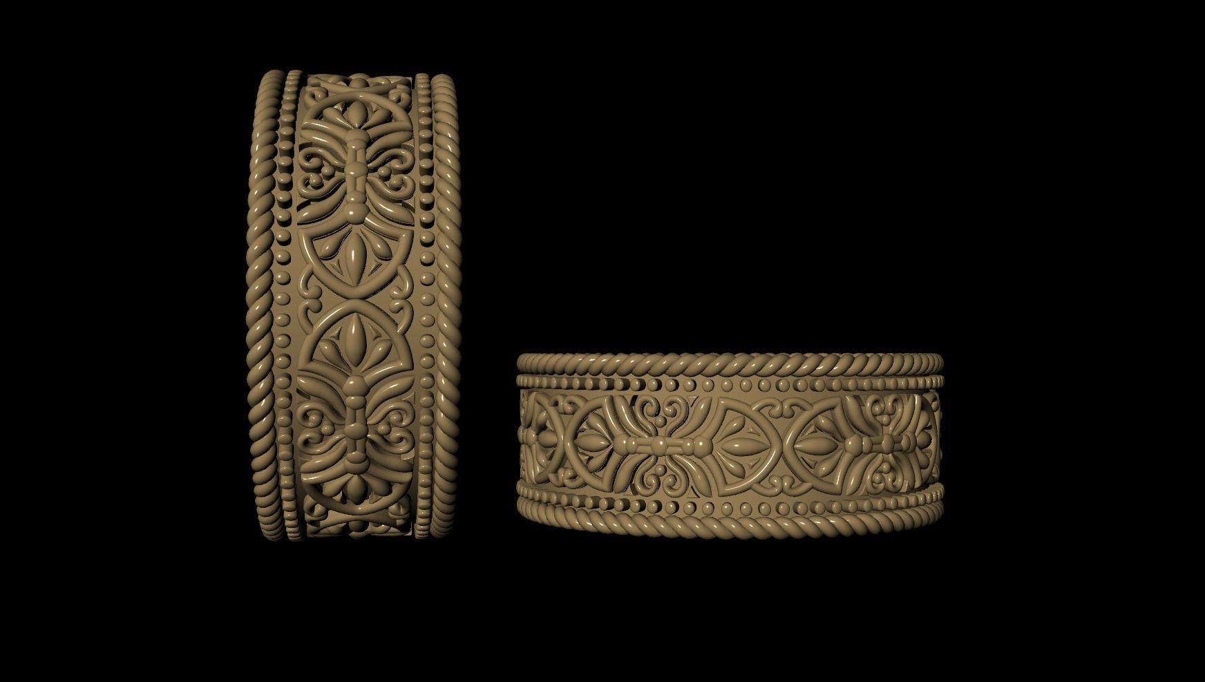 Beautiful Ring Design 3D print model_6