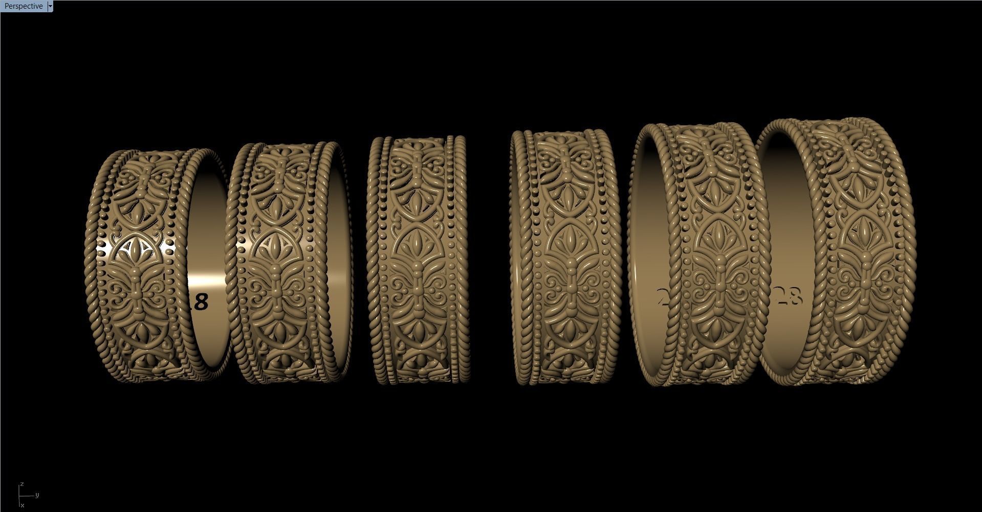 Beautiful Ring Design 3D print model_7