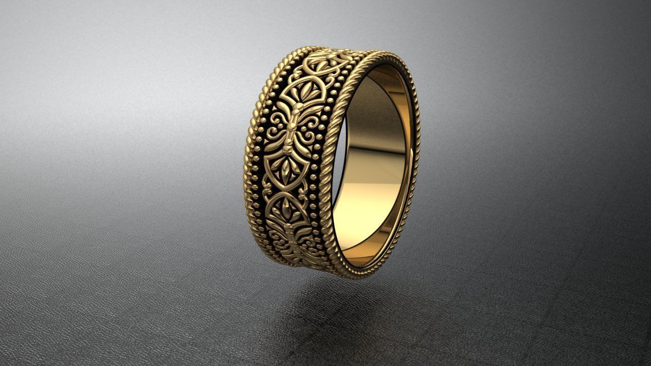 Beautiful Ring Design 3D print model_2