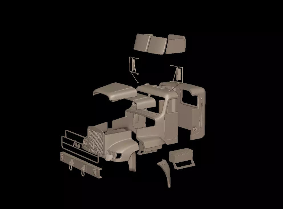 Freightliner M916A1 3D Print Model 3D print model_4