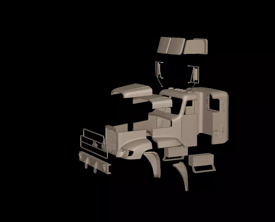 Freightliner M916A1 3D Print Model 3D print model_9