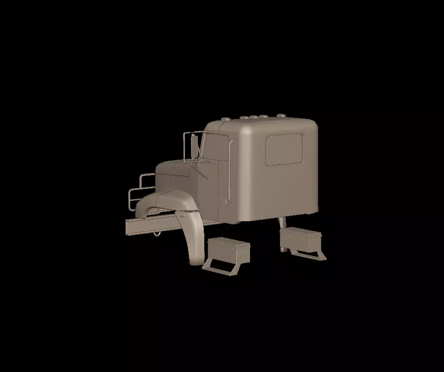 Freightliner M916A1 3D Print Model 3D print model_3