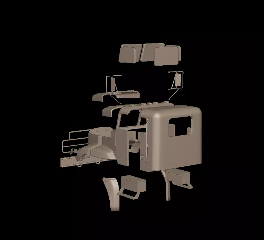 Freightliner M916A1 3D Print Model 3D print model_8