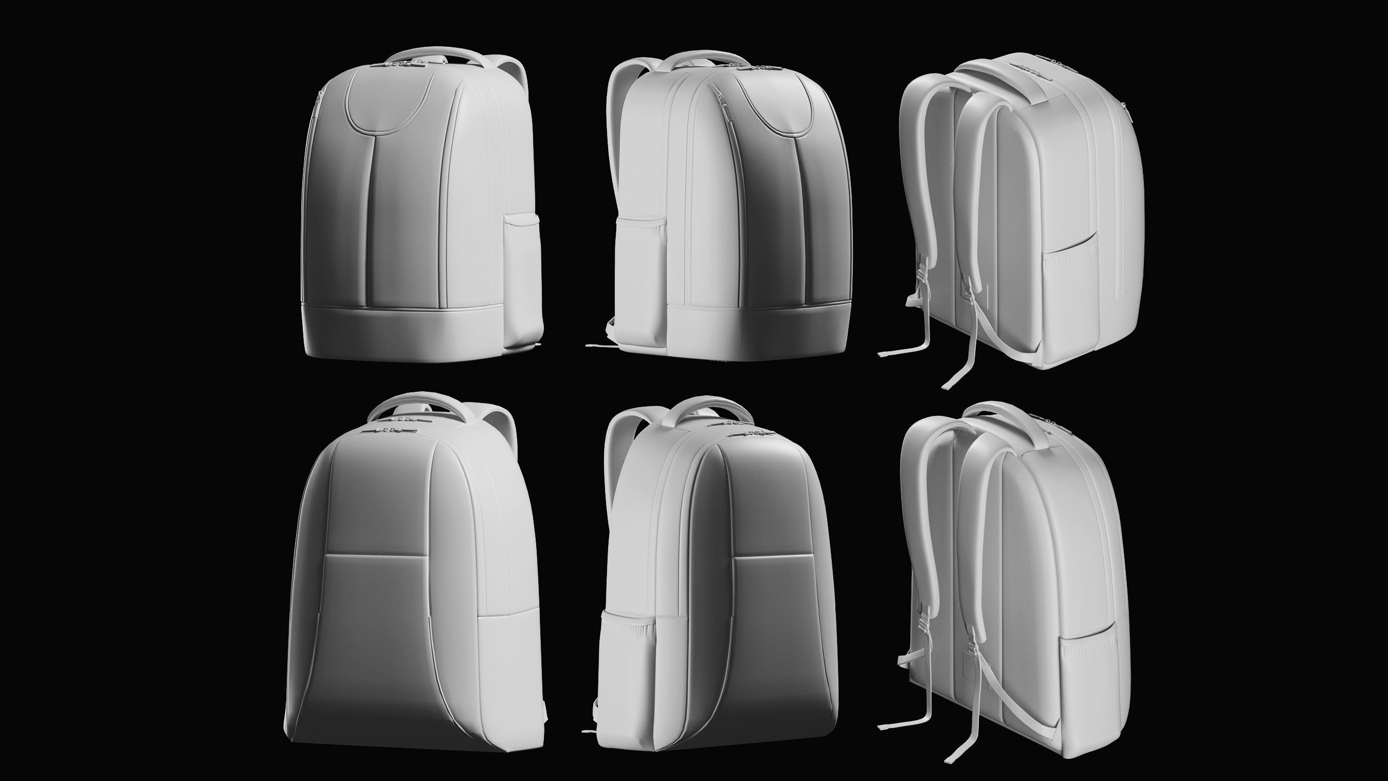 Backpack Basemesh Collection 3D model_3