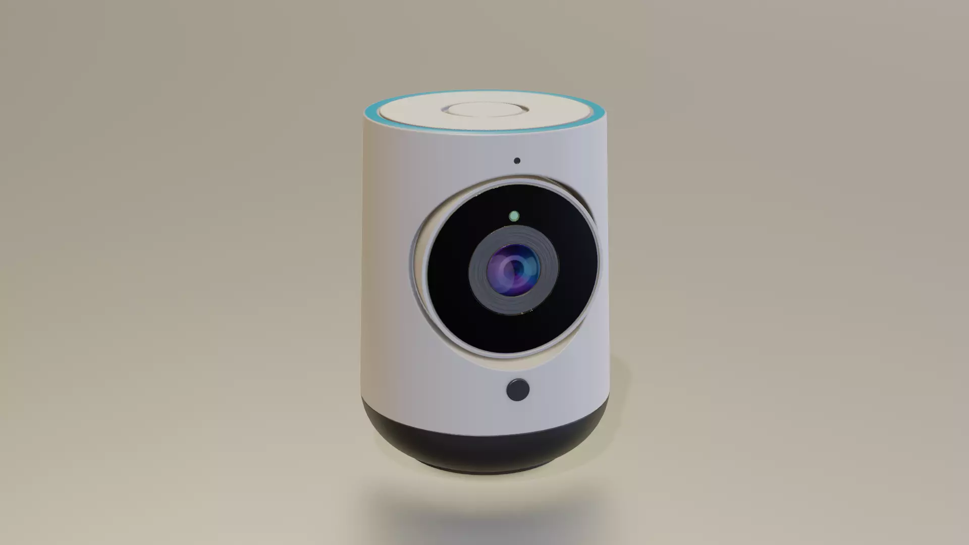 Smart Home Security Camera Low-poly 3D model