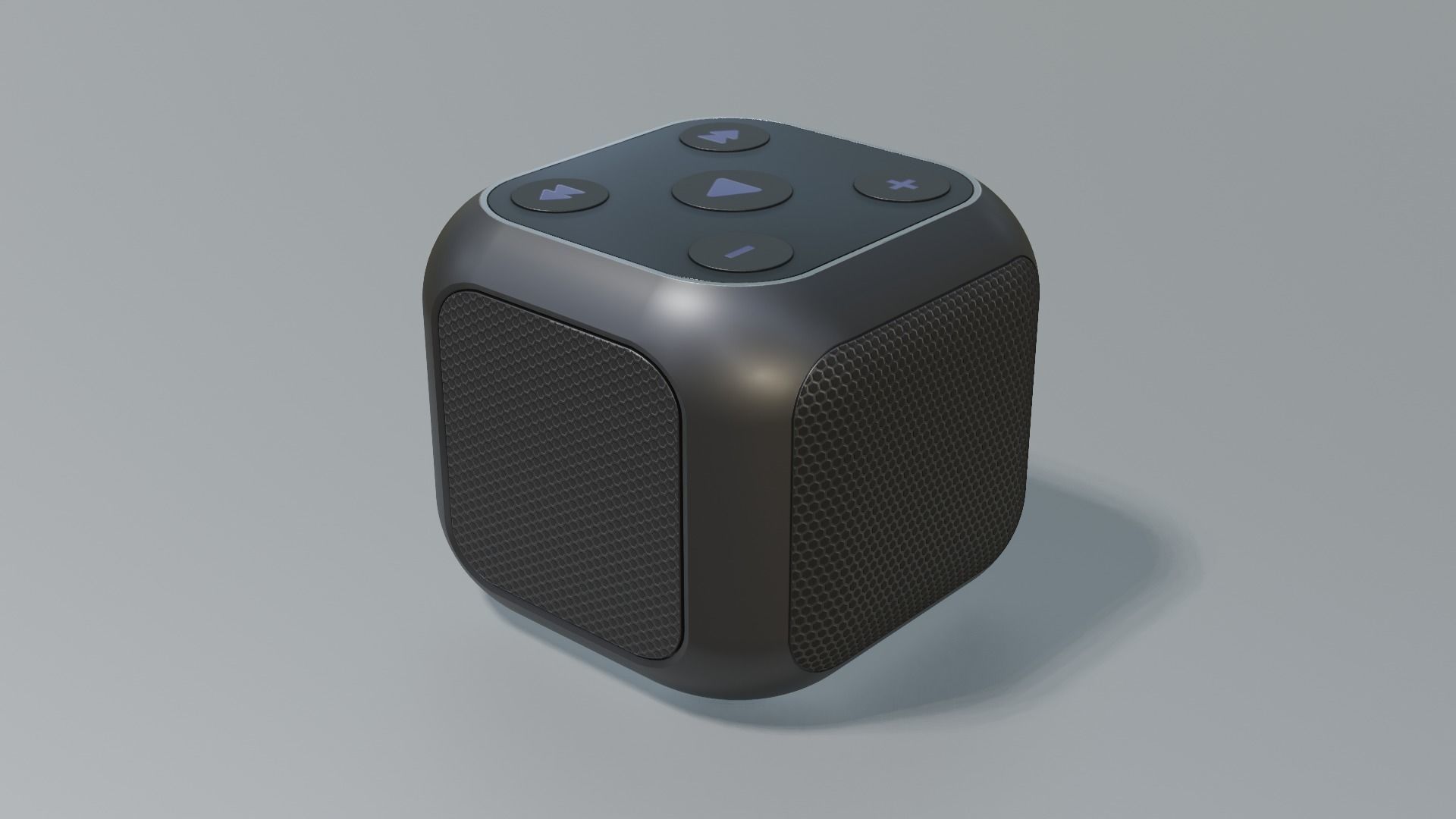Bluetooth Speaker Low-poly 3D model_2