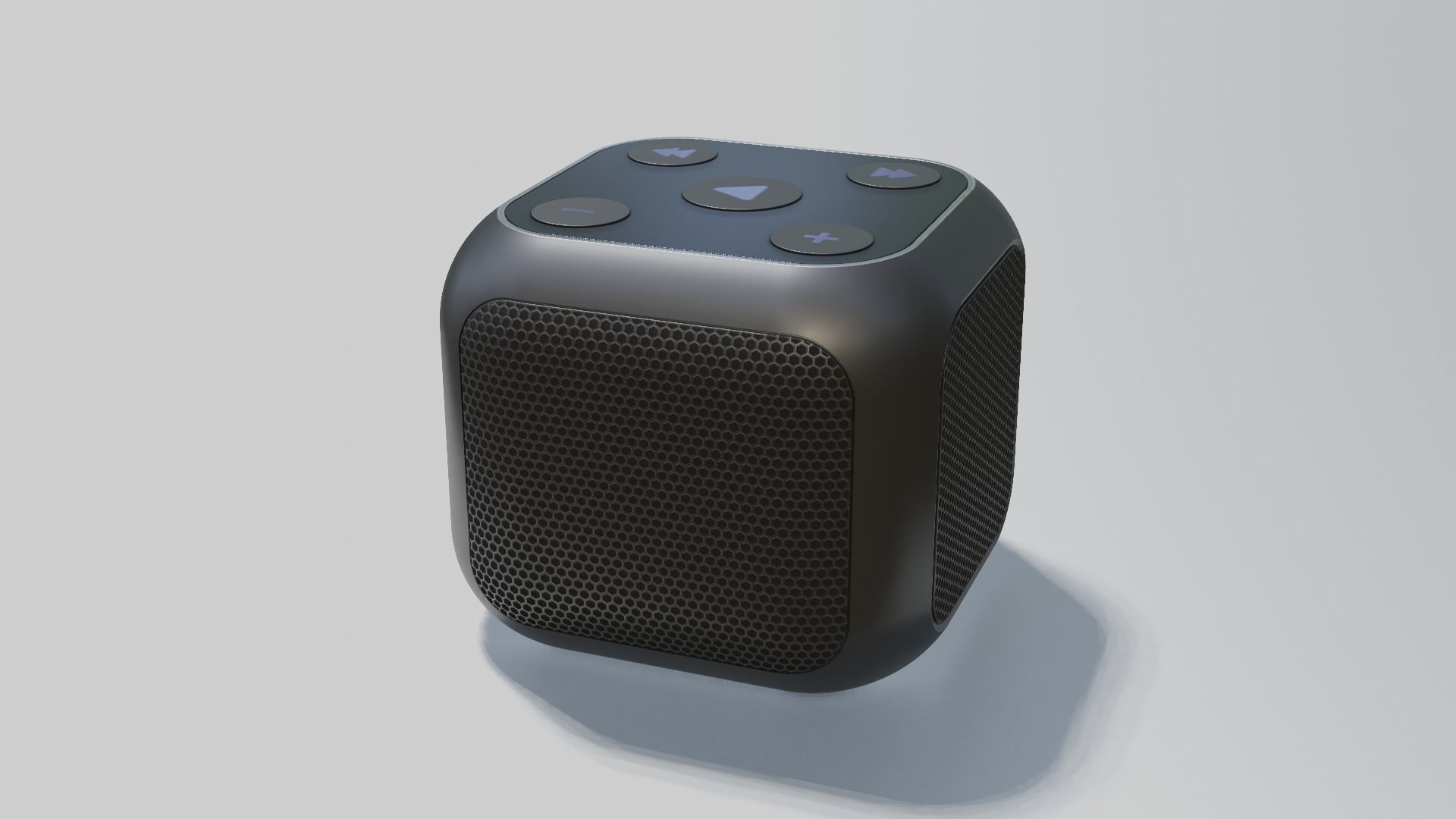 Bluetooth Speaker Low-poly 3D model_3