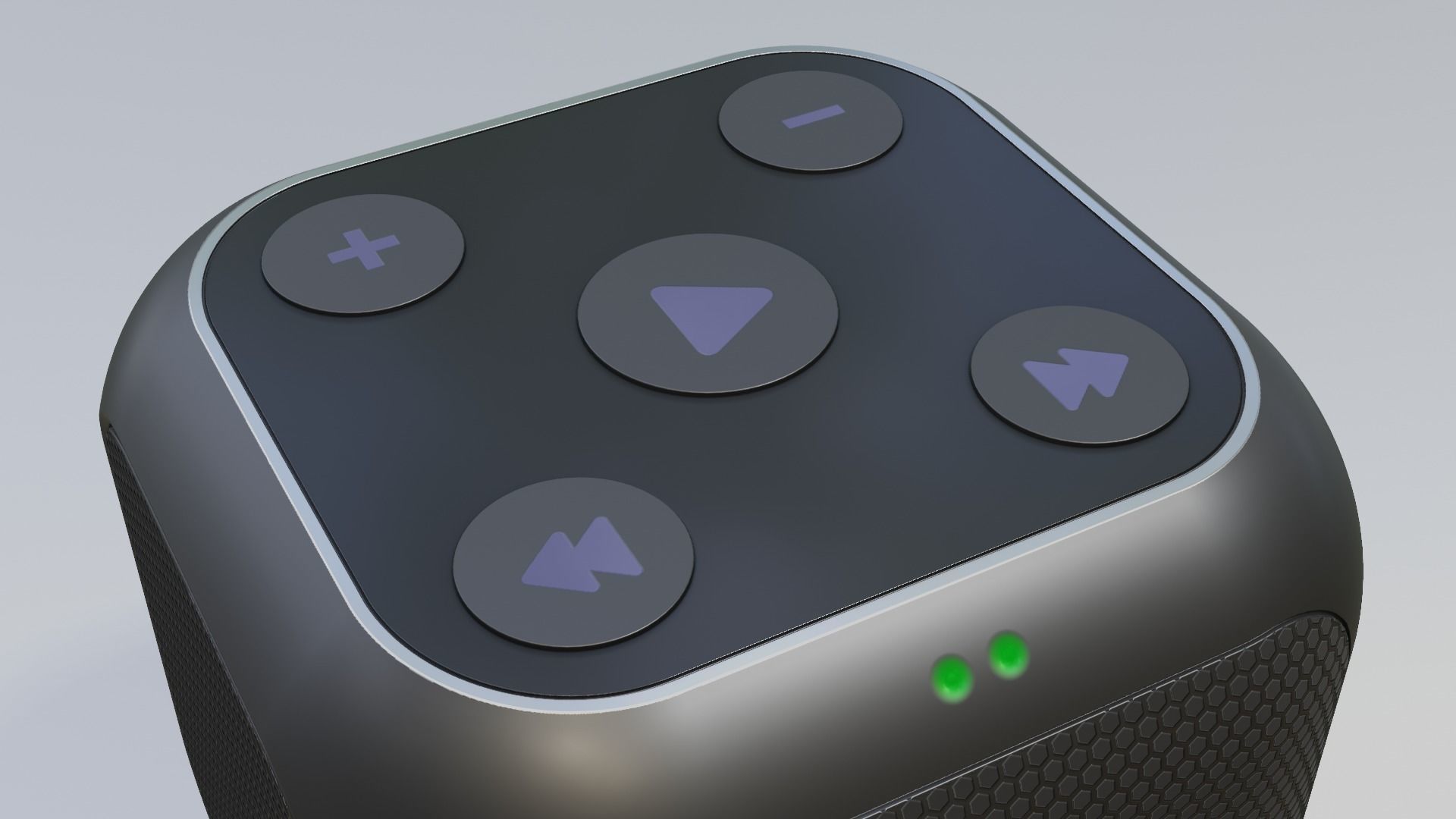 Bluetooth Speaker Low-poly 3D model_4