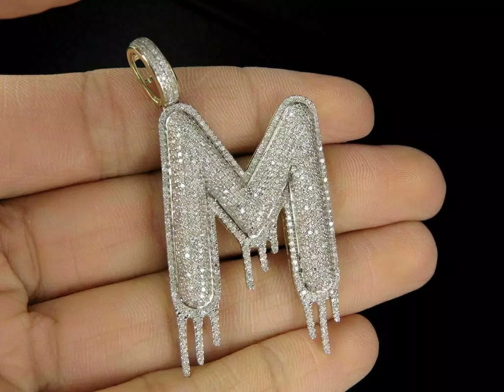 ALPHABATE PENDANT - M 3D print model_0