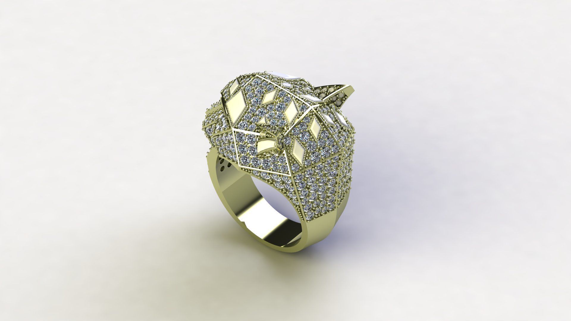 Tiger Ring 3D print model_7