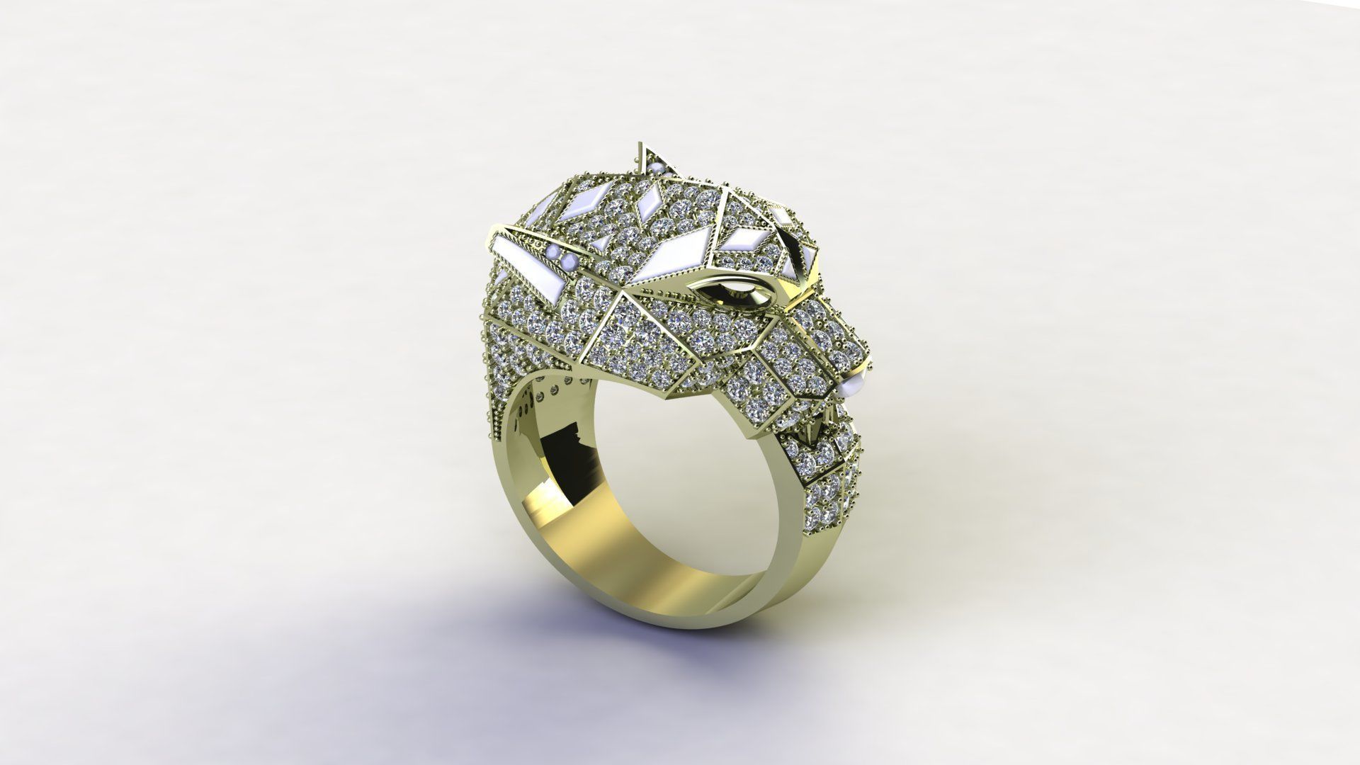 Tiger Ring 3D print model_1