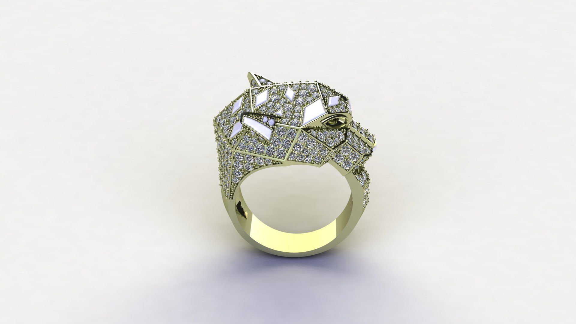 Tiger Ring 3D print model_2