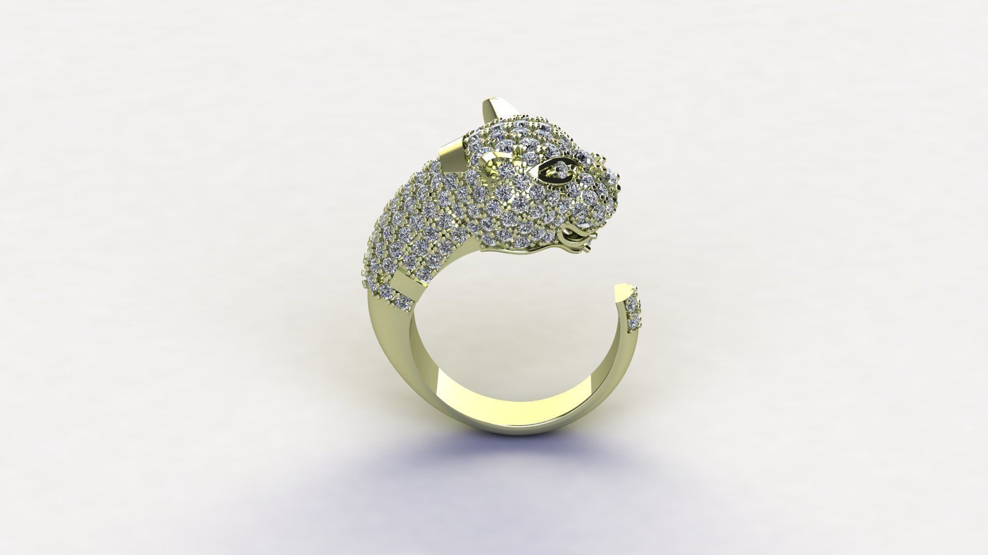 Tiger Ring 3D print model_1