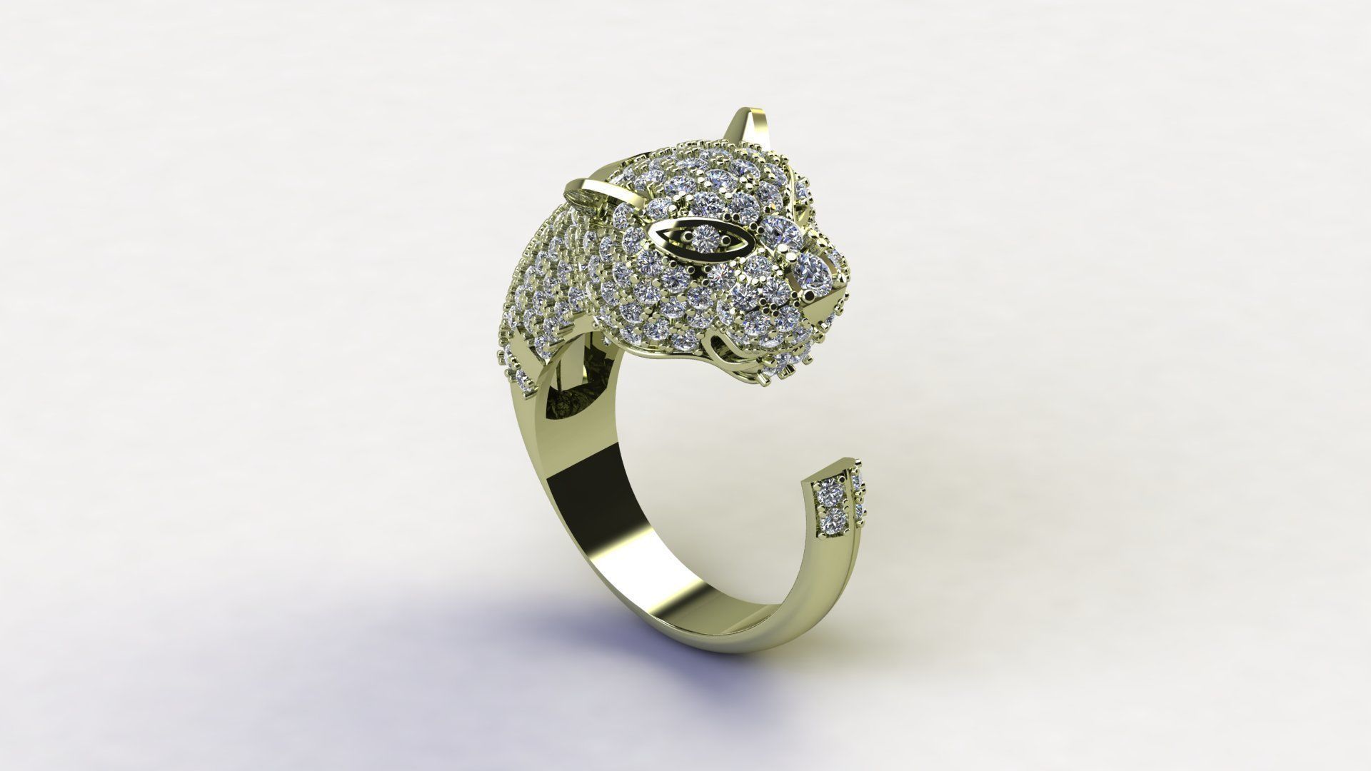 Tiger Ring 3D print model_2