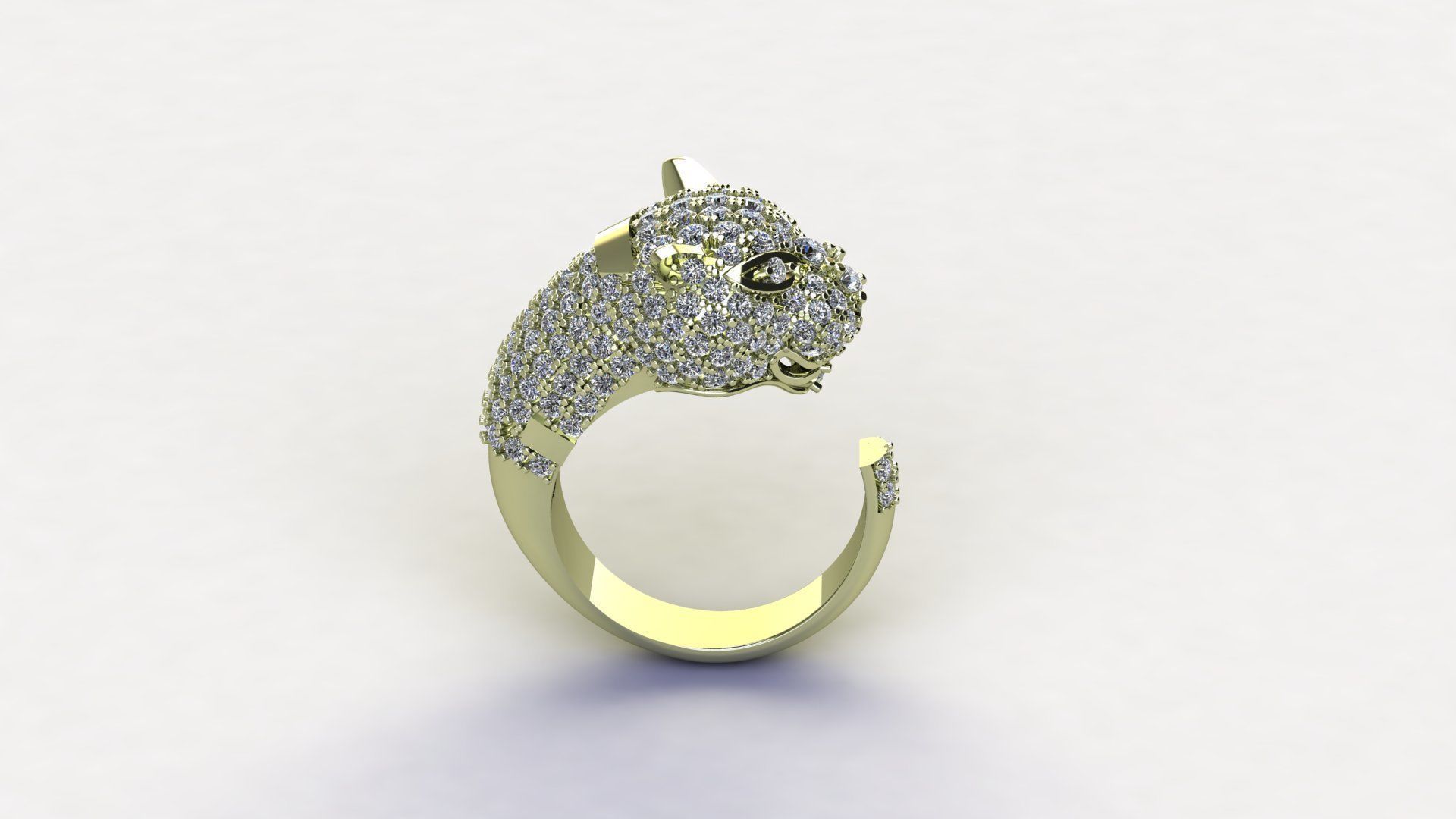 Tiger Ring 3D print model_5