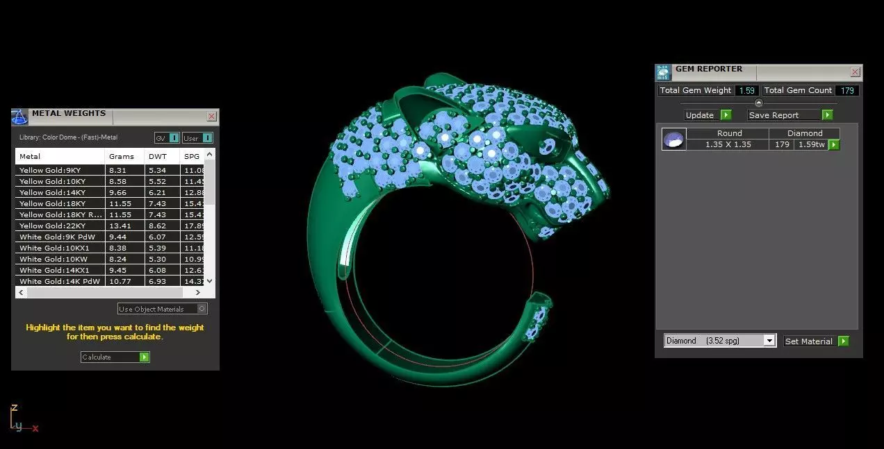 Tiger Ring 3D print model