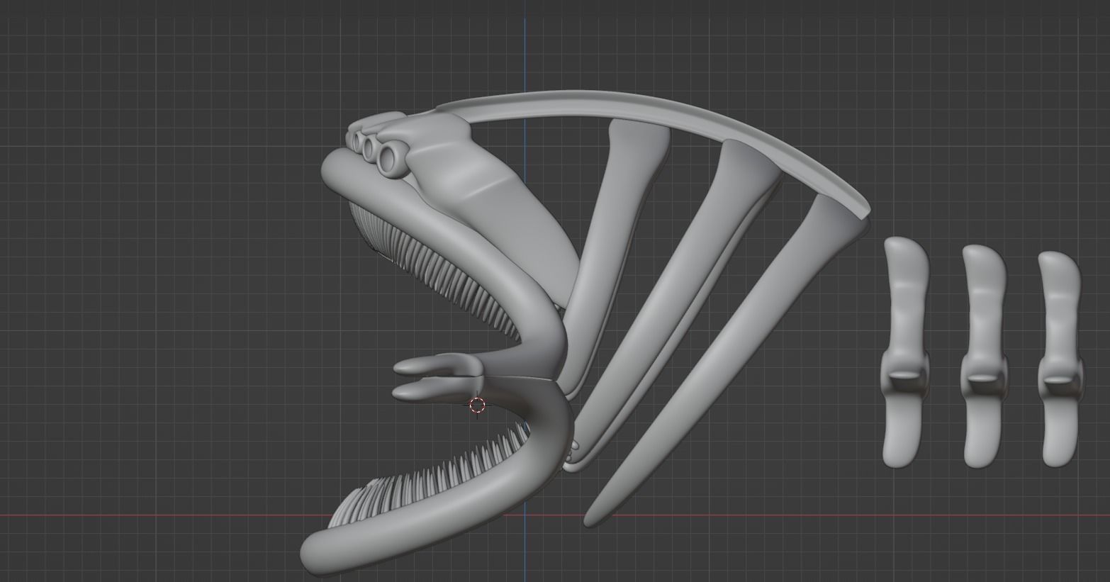 El Gran Maja Skeleton Low-poly 3D model_6