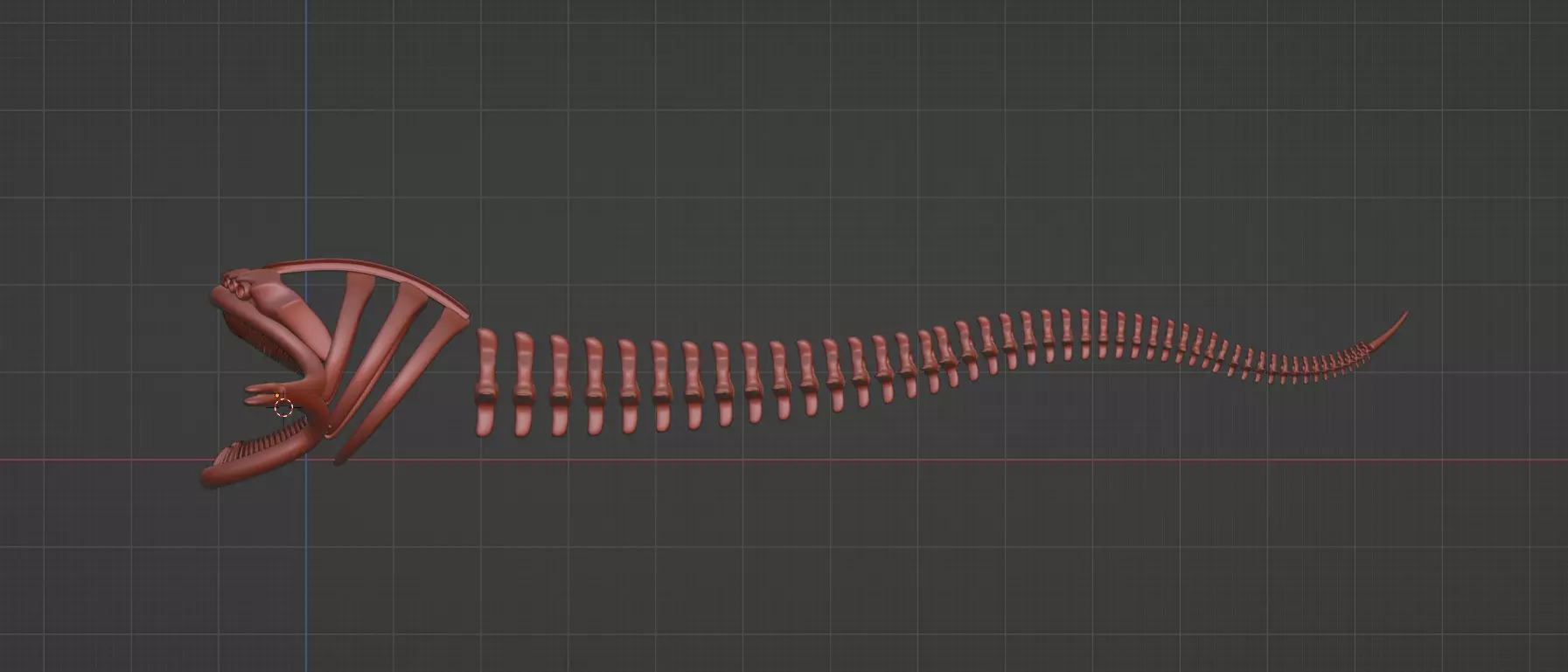 El Gran Maja Skeleton Low-poly 3D model_0