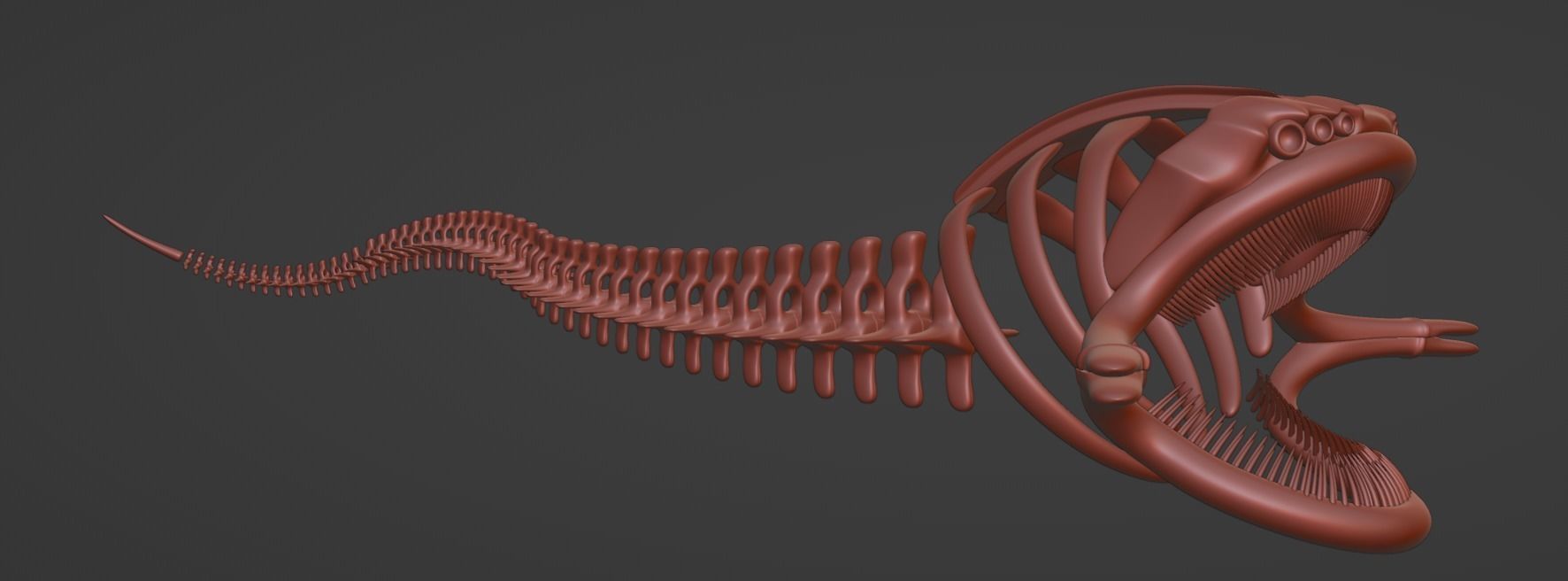 El Gran Maja Skeleton Low-poly 3D model_2