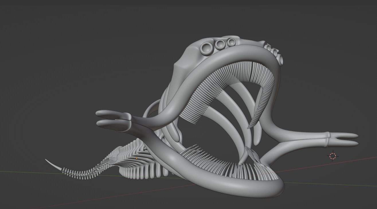 El Gran Maja Skeleton Low-poly 3D model_9