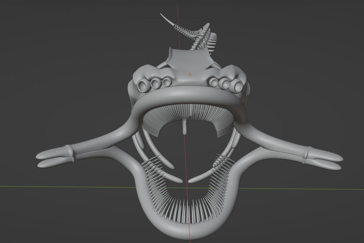 El Gran Maja Skeleton Low-poly 3D model_8