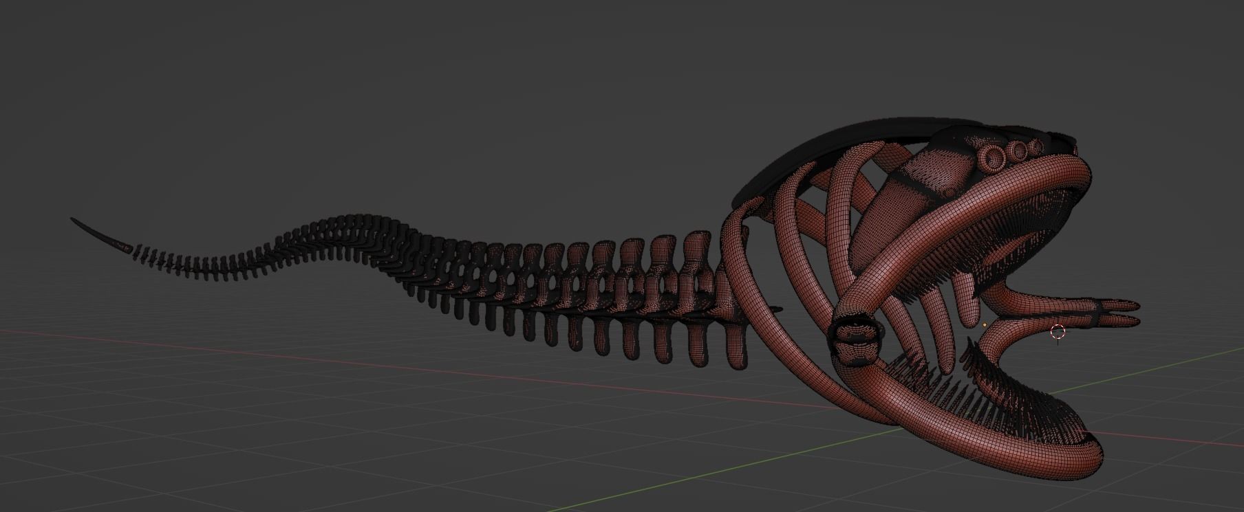 El Gran Maja Skeleton Low-poly 3D model_3