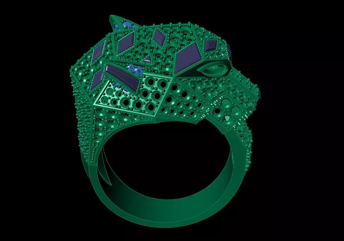 Tiger Ring TR 17 3D print model