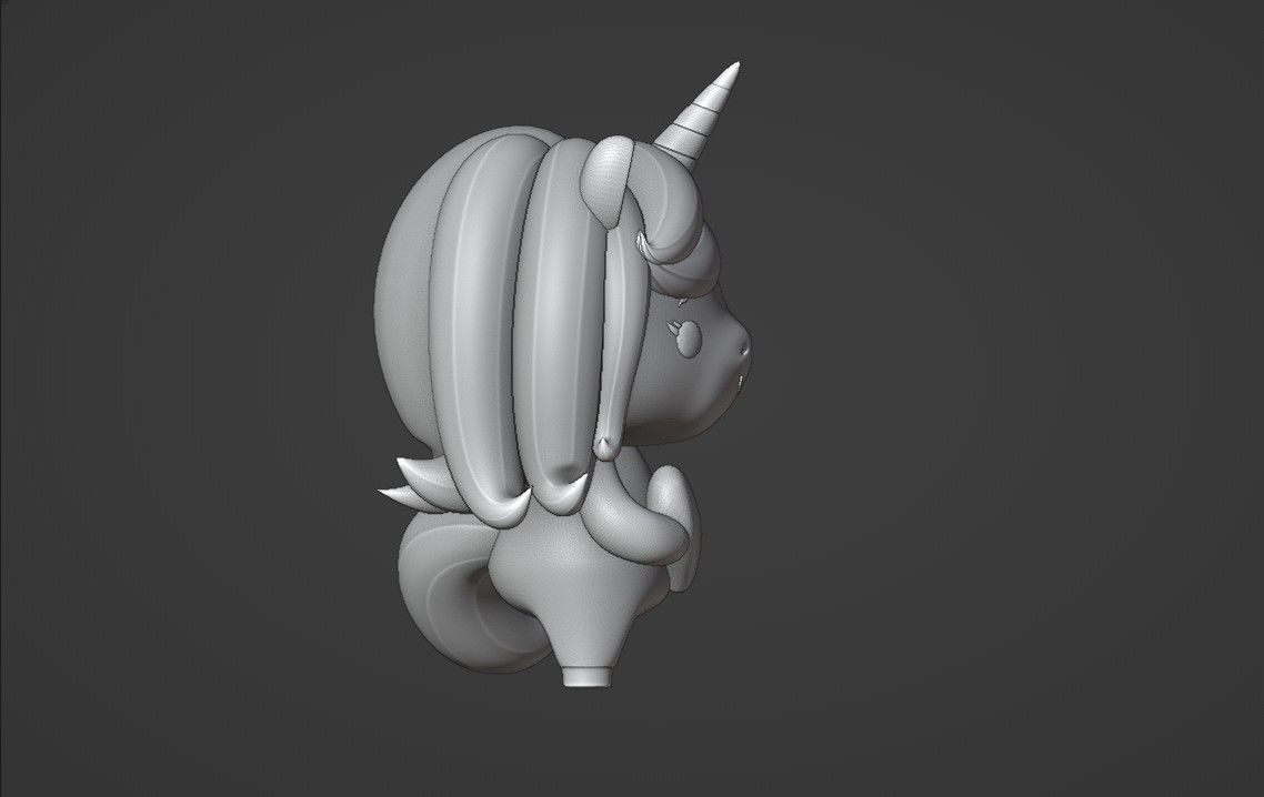 unicorn 3D print model_3