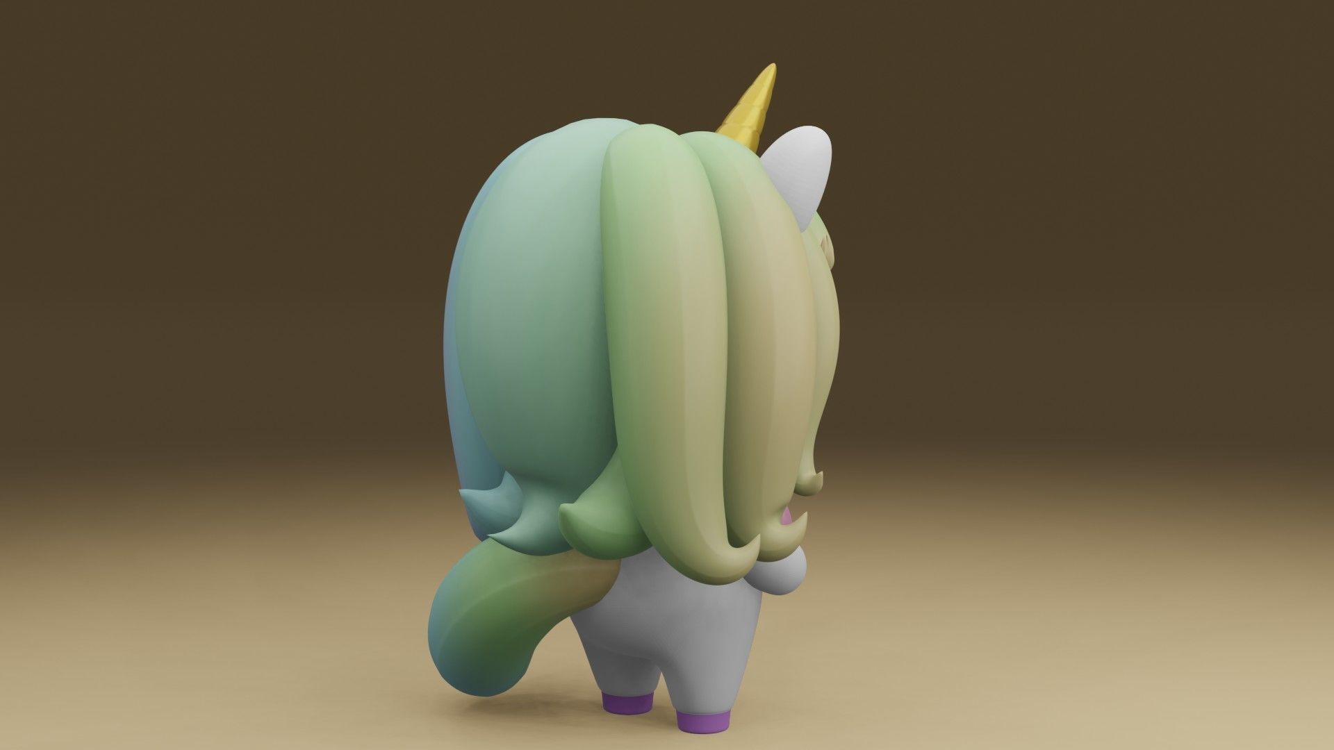 unicorn 3D print model_10