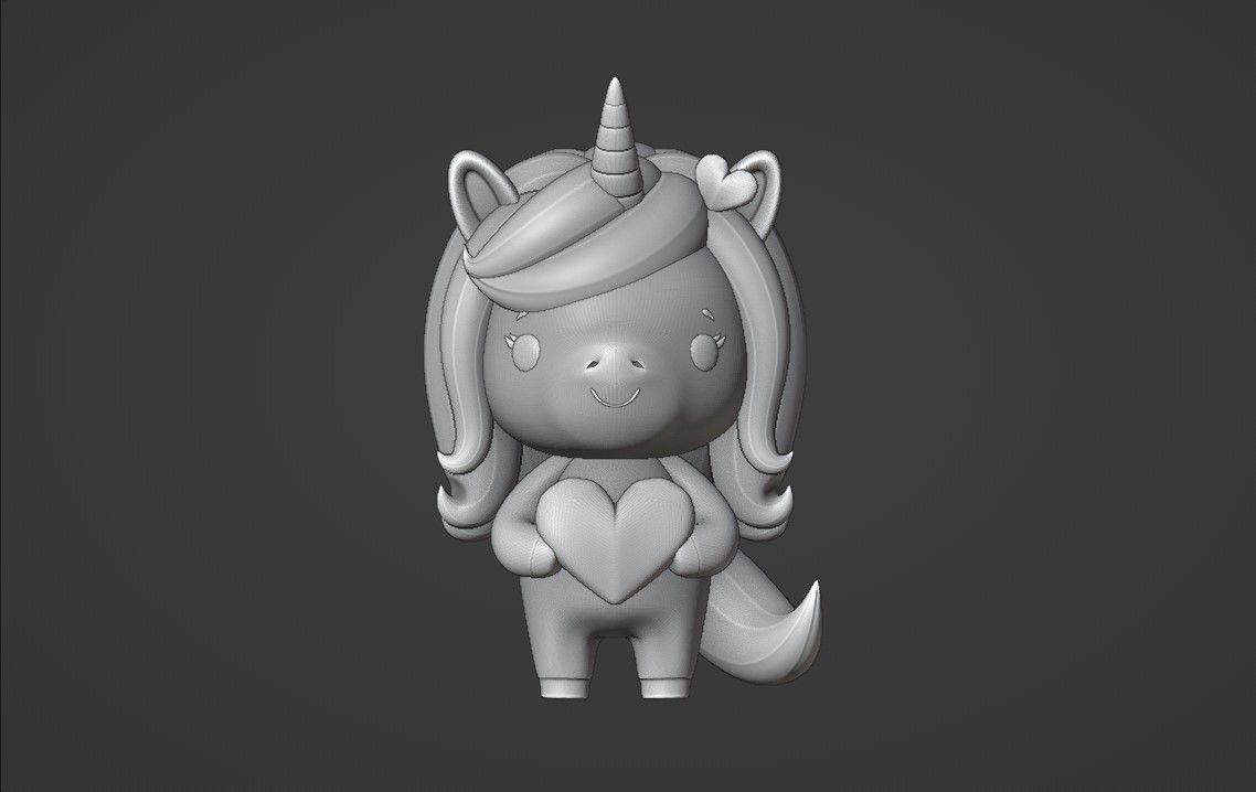 unicorn 3D print model_2