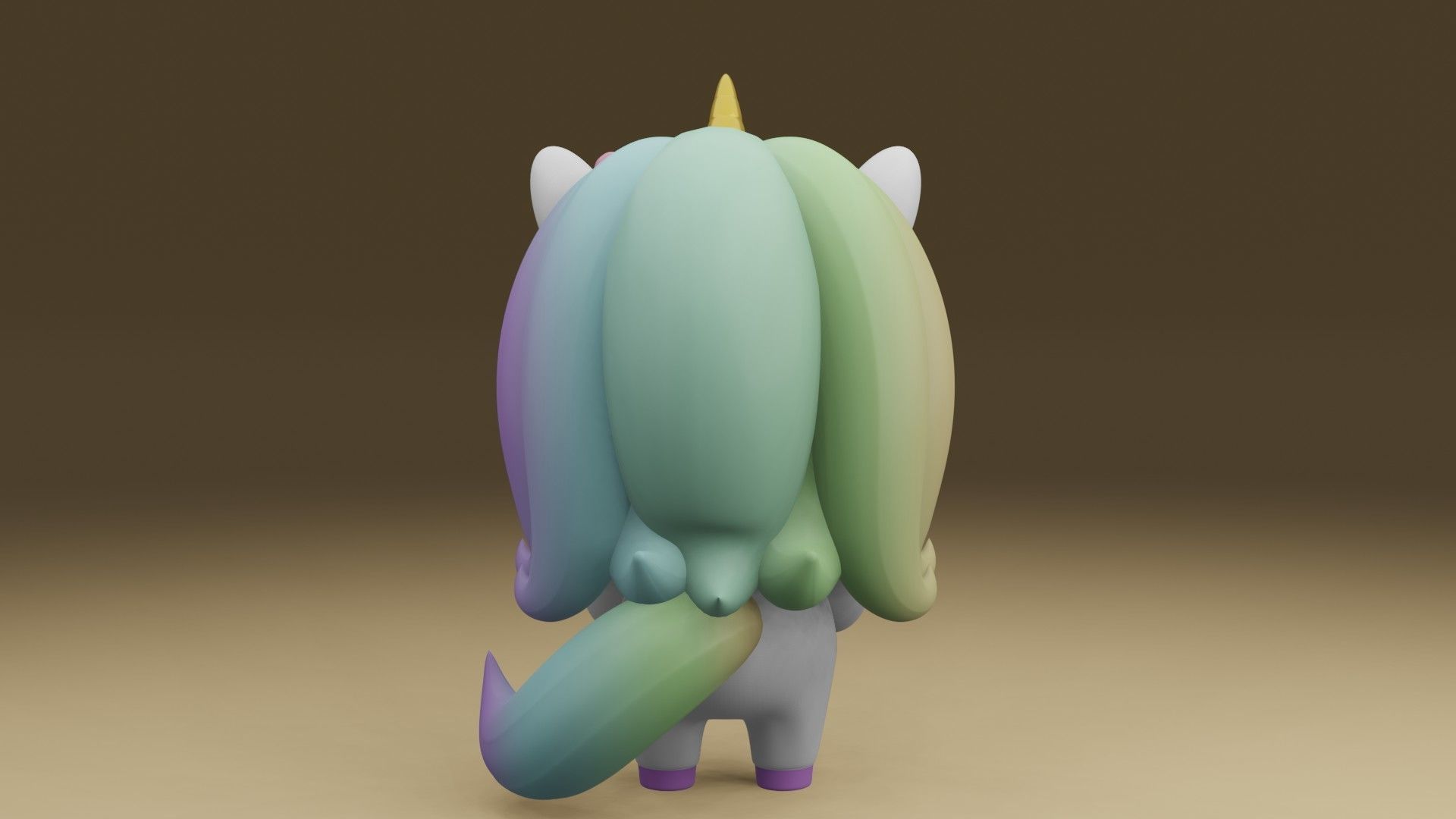 unicorn 3D print model_11