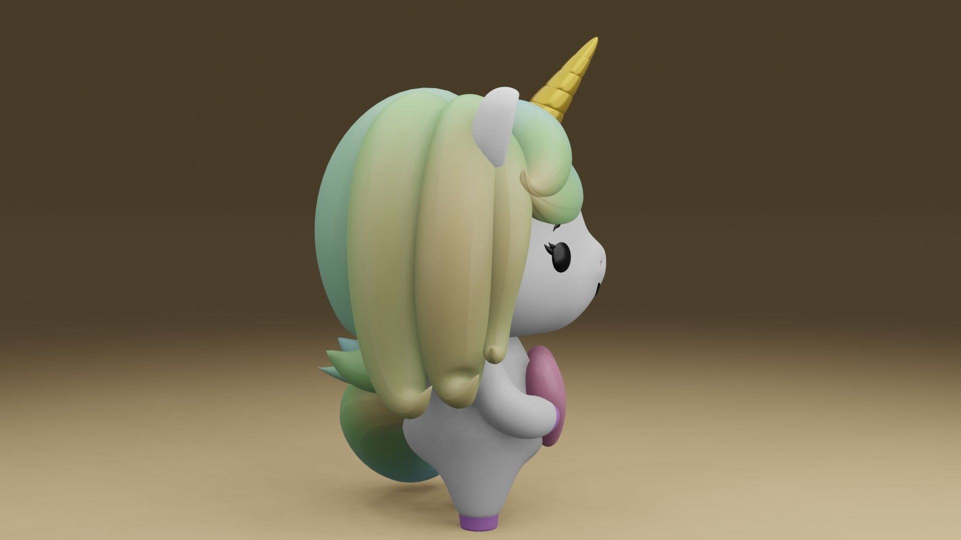 unicorn 3D print model_9